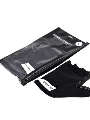 Перчатки для фитнеса унисекс кожаные Q12, черные, XXL фото 13