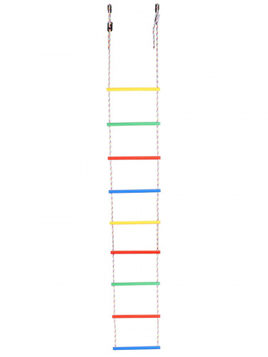 Лестница веревочная 9 перекладин D25 мм, радуга