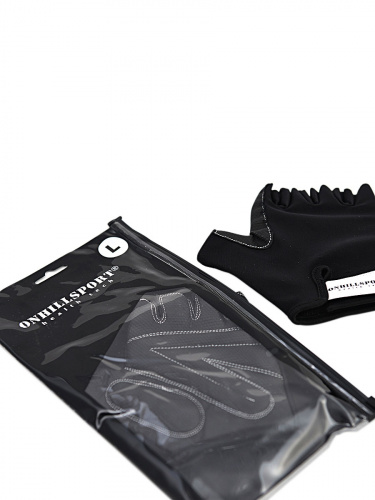 Перчатки для фитнеса унисекс кожаные Q12, черные, XXL фото 14