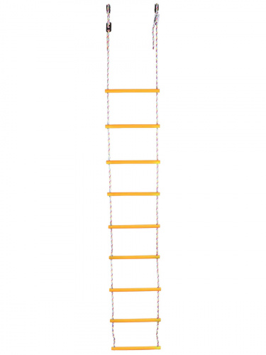Лестница веревочная 9 перекладин D25 мм, желтая