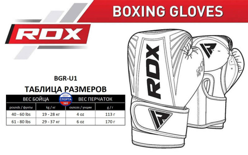 Боксерские перчатки детские RDX KIDS U1 фото 5