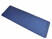 Коврик для йоги и фитнеса TPE 183*61*0.6 см, 2-слойный, OHS, сине-голубой