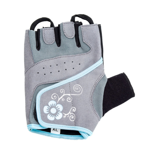 Перчатки для фитнеса женские замшевые X12, серые фото 8