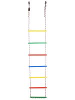 Лестница веревочная 7 перекладин D25 мм, радуга